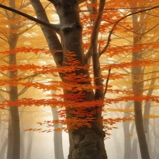 fall leaves aesthetic