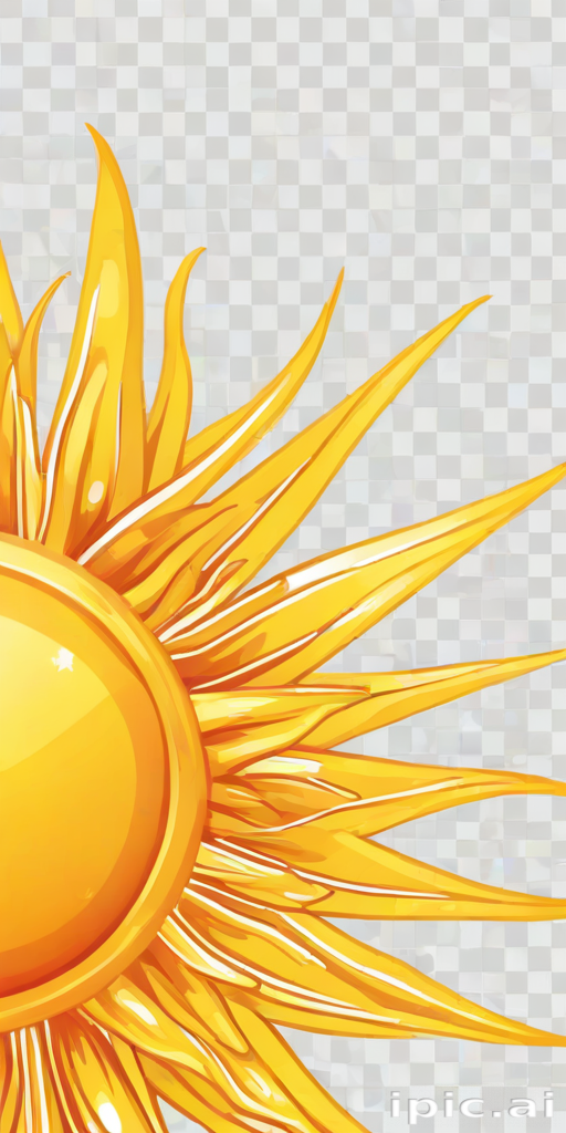 transparent background sun clipart