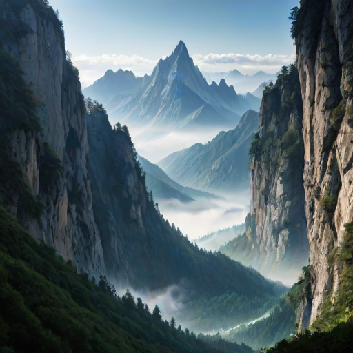 transparent mountains