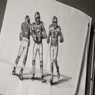 football drawing