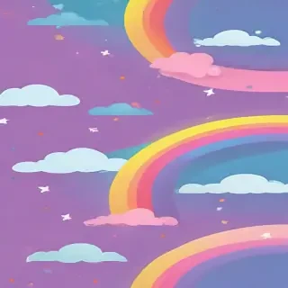 cute rainbow background