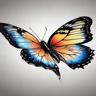 butterfly drawling