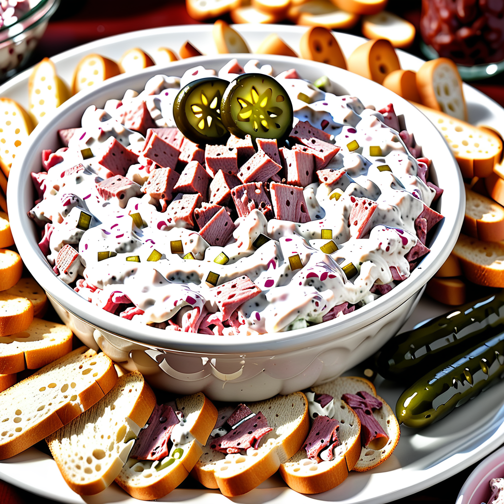 chipped beef dip with pickles