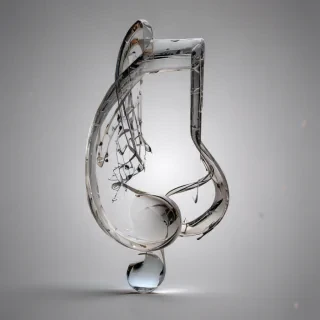 transparent music note