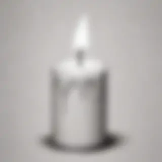 candle drawing