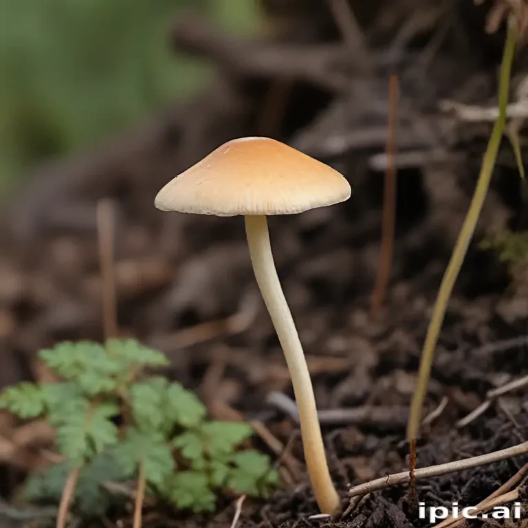 thin stemmed mushroom