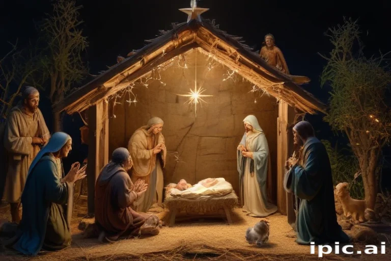 free christmas nativity scene
