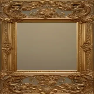 transparent background gold border
