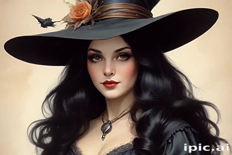 vintage witch art