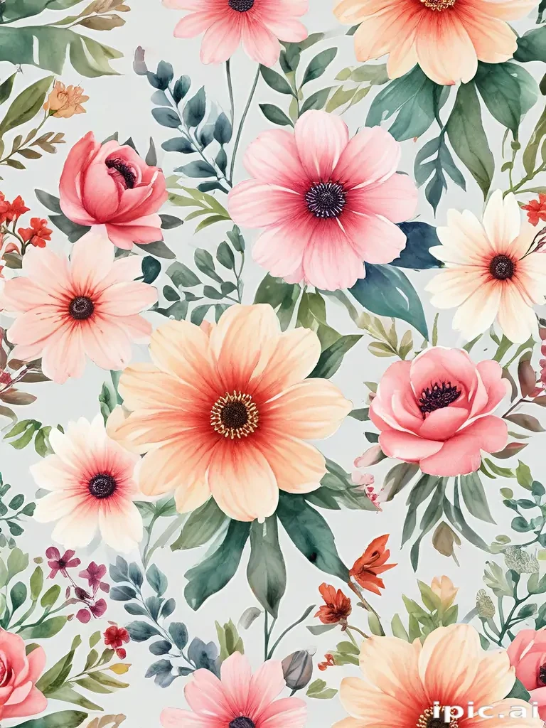 watercolor flowers png