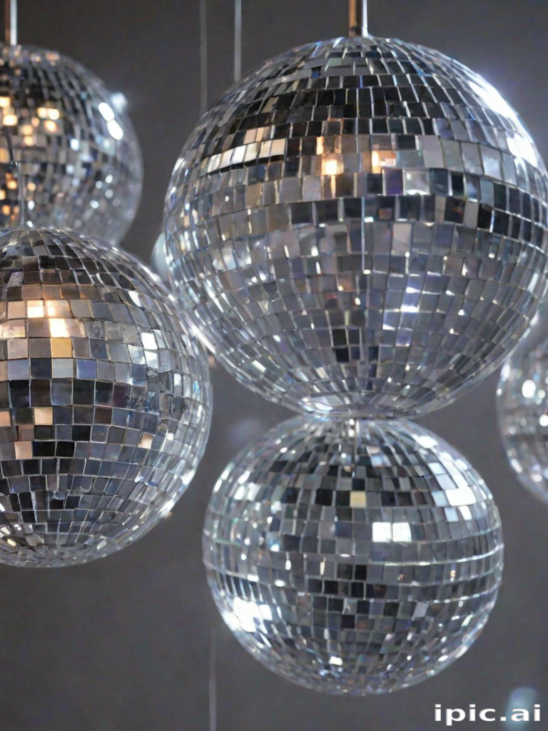 transparent disco balls
