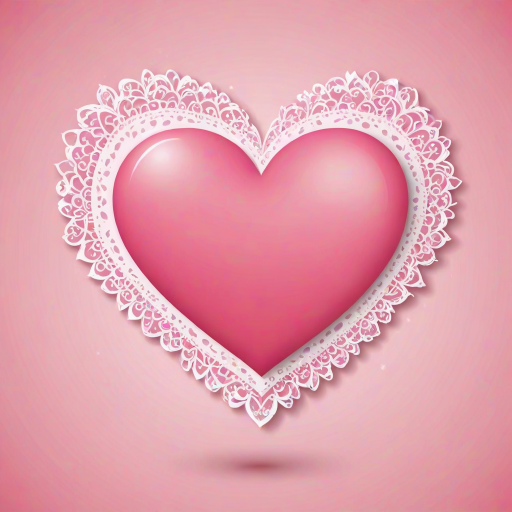pink heart clipart