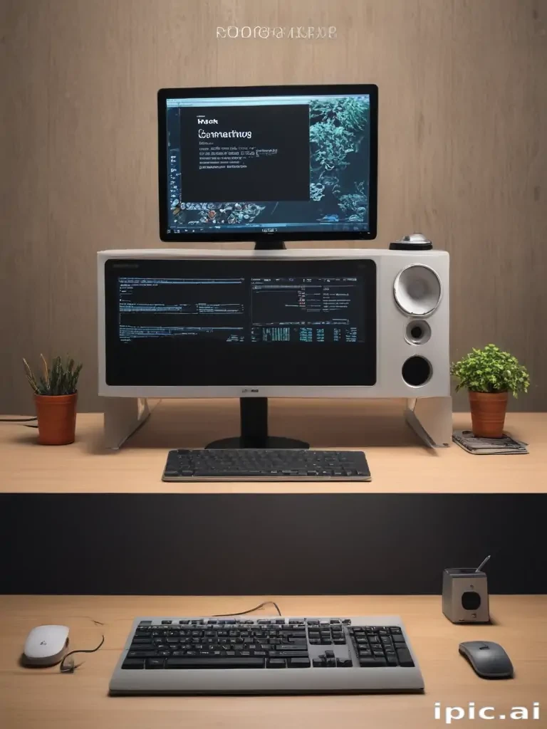 computer mockup