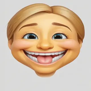 laugh emoji transparent background