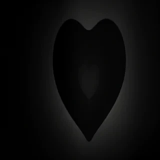 heart black background