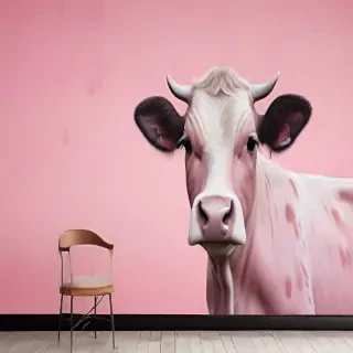 pink cow print wallpaper