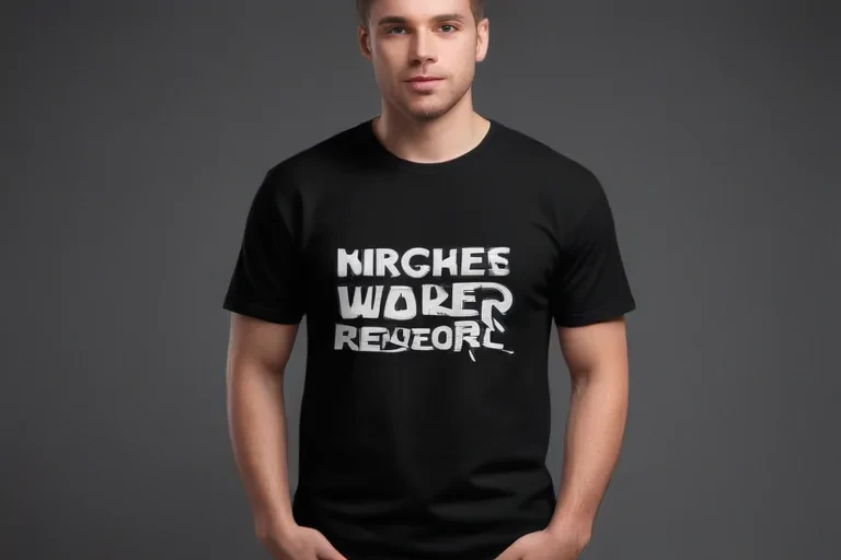 black t shirt mockup free