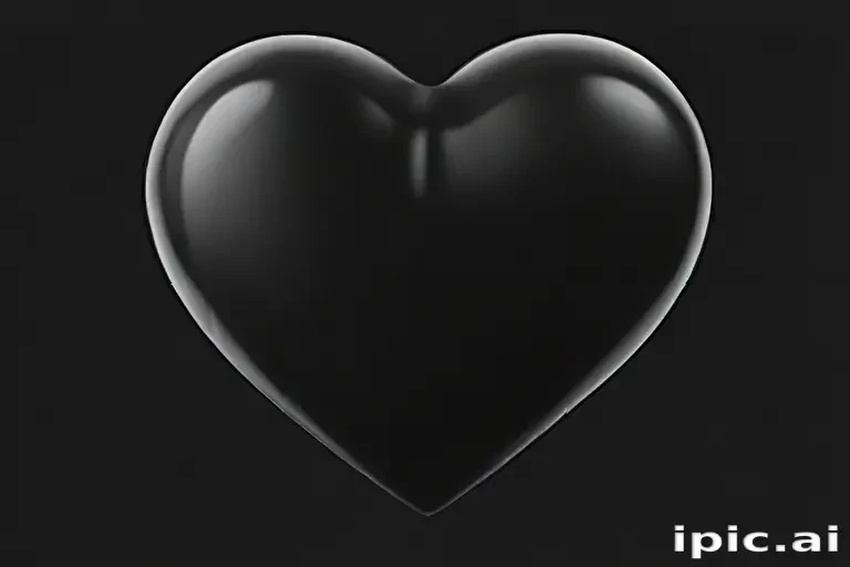 black heart transparent