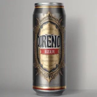 beer can mockup