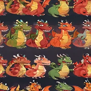 cartoon dragons