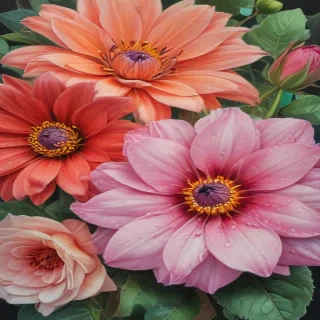 flower color drawings