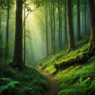 beautiful magical forest background