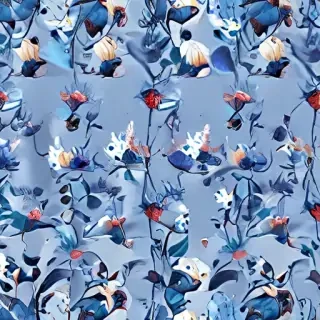 blue flower wallpaper aesthetic
