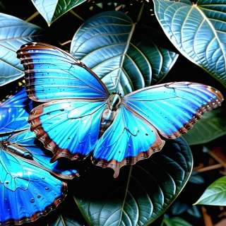 blue morpho butterfly