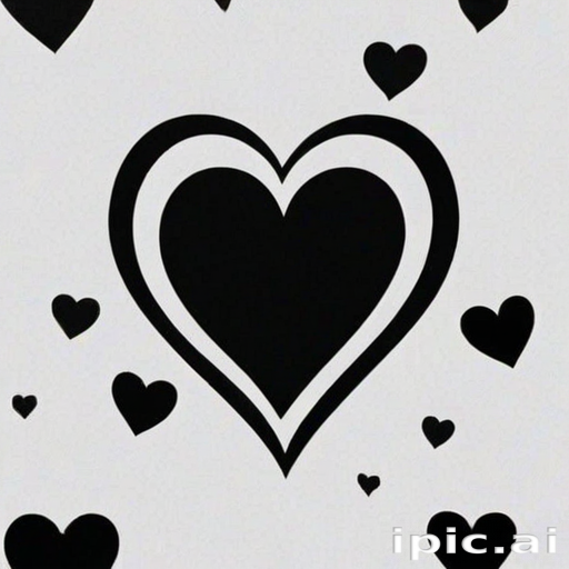 aesthetic black heart wallpaper