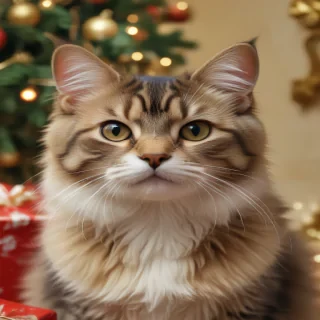 pictures of cats for christmas