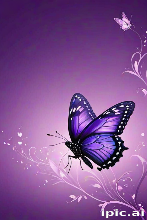 purple wallpapers butterfly