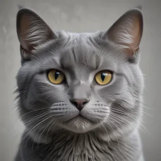 grey cat