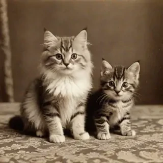 vintage pictures of cats