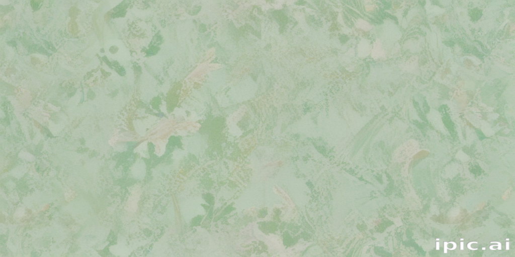 Soft Green Floral Pattern with Subtle Textures and Delicate Design Elements