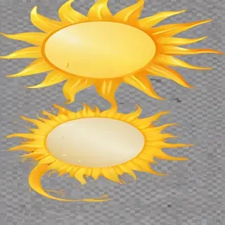 transparent background sun clipart