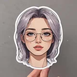 transparent aesthetic sticker