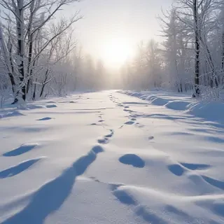 transparent snow
