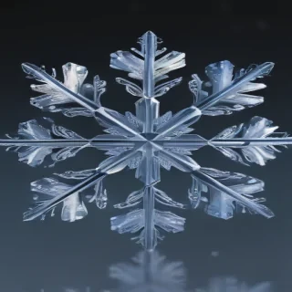 transparent snowflake