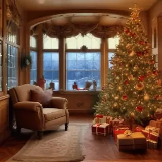 old fashioned christmas pictures