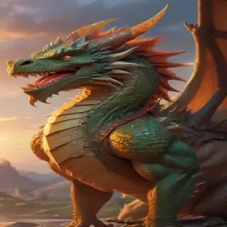 cartoon of a dragon