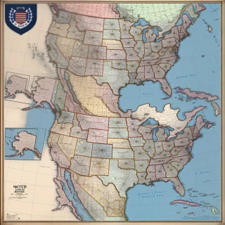 united states of america map