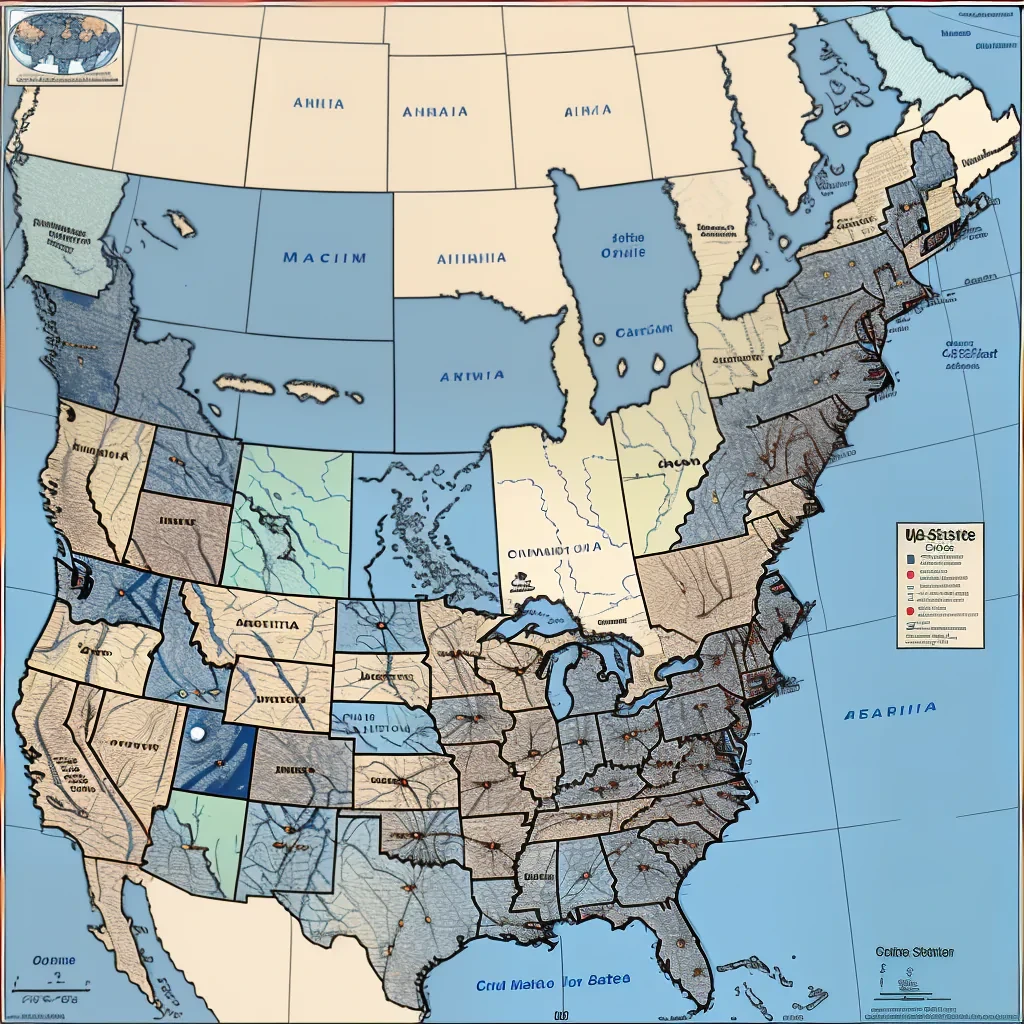 us map with states