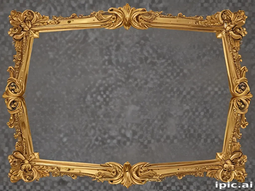 gold border transparent