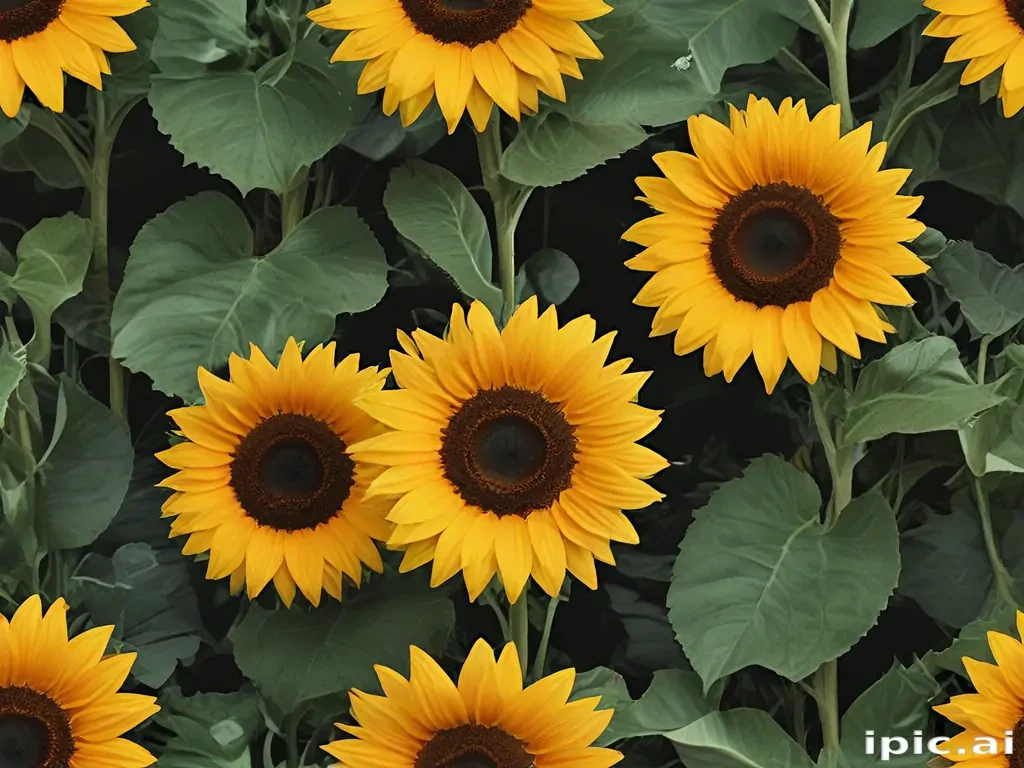 aesthetic sunflower background