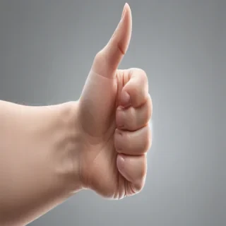transparent thumbs up