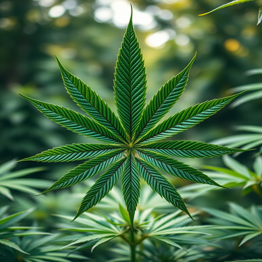 Create an image of a large green peace symbol made up of detailed cannabis leaves, using a DSLR camera with a 50mm lens, f/2.8 aperture, 1/125s shutter speed, and natural lighting to enhance colors and textures.