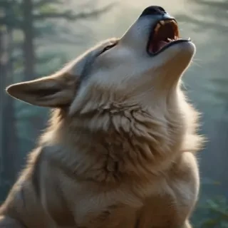 wolf howl png