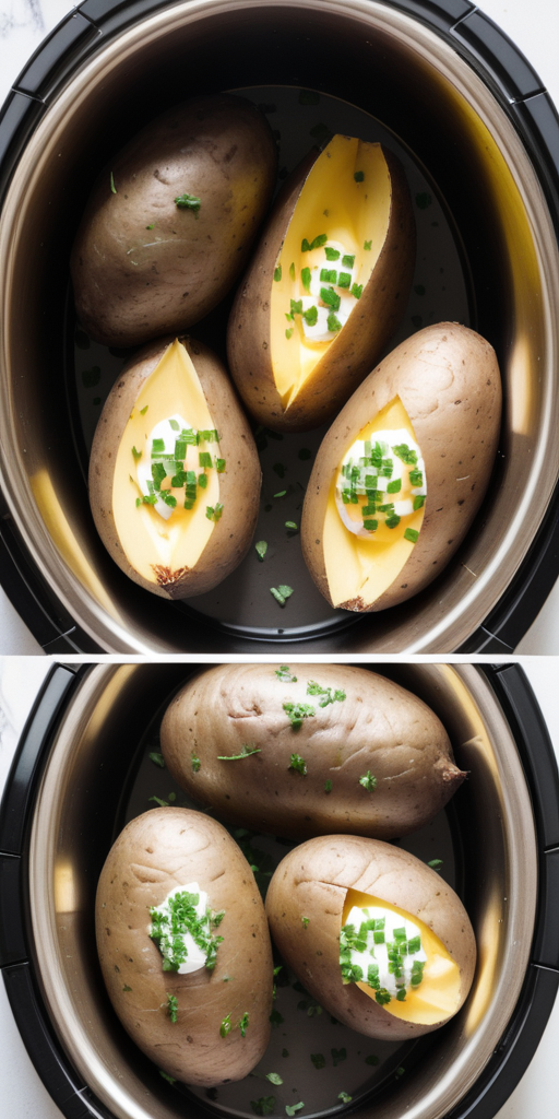 crock pot baked potatoes without foil