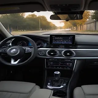 inside car background