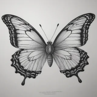 butterfly drawing outline